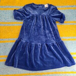 Hanna Andersson Size 4 Royal Blue Velvet Dress